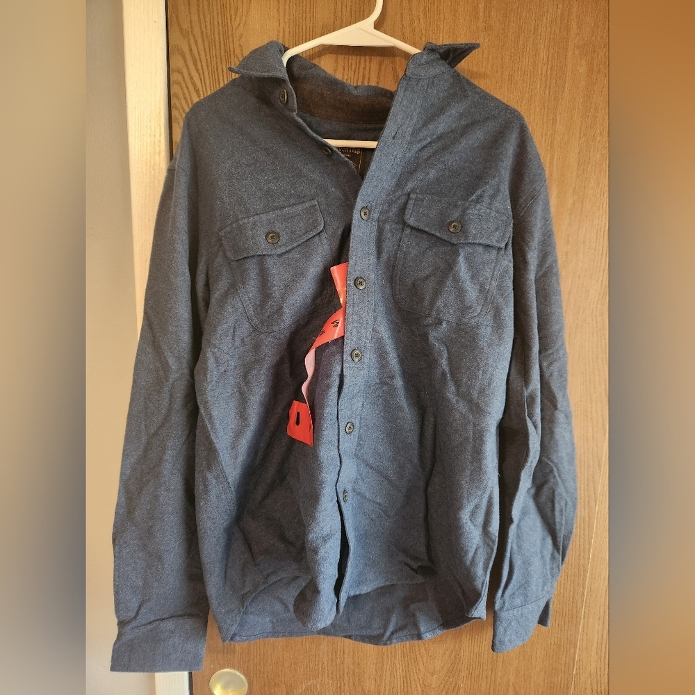 Grizzly Mountain Men's Blue Flannel - Picture 3 of 5